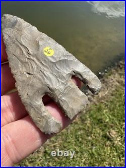 Rare Killer Native American Calf Creek Point Arrowhead