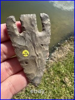 Rare Killer Native American Calf Creek Point Arrowhead