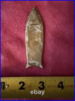 Rare Killer Native American Fluted Paleo Cumberland Point Arrowhead Clovis