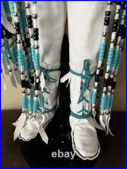 Rare Large Handmade Native American Porcelain Doll 36 in