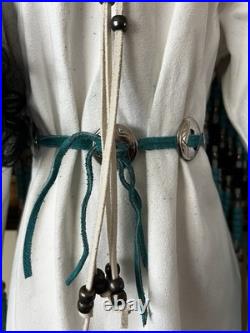 Rare Large Handmade Native American Porcelain Doll 36 in