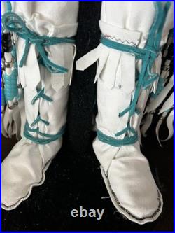 Rare Large Handmade Native American Porcelain Doll 36 in