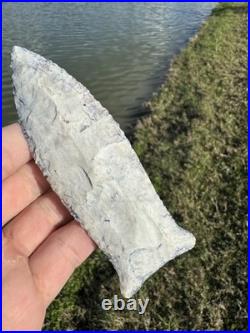 Rare Large Mammoth Native American Paleo Beaver Lake Arrowhead Point