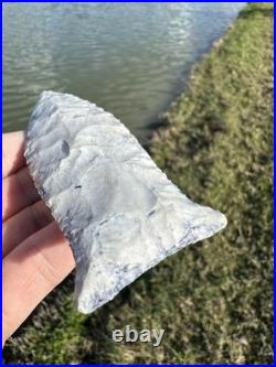 Rare Large Mammoth Native American Paleo Beaver Lake Arrowhead Point