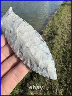 Rare Large Mammoth Native American Paleo Beaver Lake Arrowhead Point