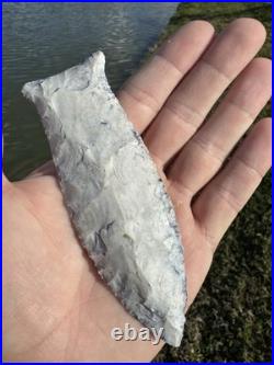 Rare Large Mammoth Native American Paleo Beaver Lake Arrowhead Point