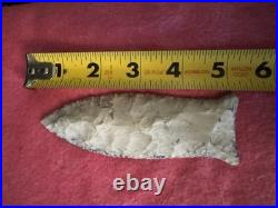 Rare Large Mammoth Native American Paleo Beaver Lake Arrowhead Point