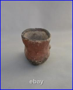 Rare Large Old Zuni Single Moccasin Pottery Shoe 6 long Circa. Pre 1900