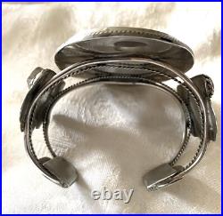 Rare Large Vintage Native American Scrimshaw Ship Bracelet