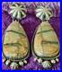 Rare-Larose-Ganadonegro-Navajo-Royston-Ribbon-Turquoise-Concho-Earrings-Native-01-oa