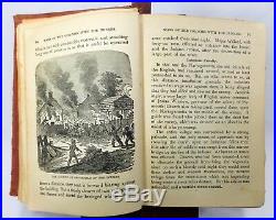 Rare Late 19th C Vint'indian Horrors Or Massacres By The Red Men' (1891) Cloth