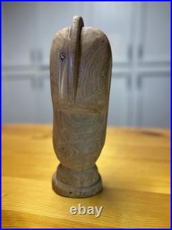 Rare Leo Salazar Hand Carved Wood Sculpture Taos New Mexico Native American