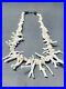 Rare-Long-Natural-White-Coral-Early-Vintage-Navajo-Sterling-Silver-Necklace-01-fr