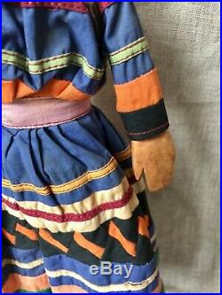Rare Male Seminole Doll with Carved Wooden Hands
