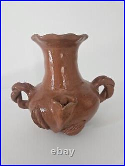 Rare Mericopa Native American Tera Cotta Pottery Vase