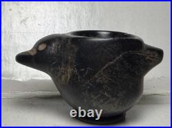 Rare Miniature Duck Effigy Bowl Mortar Russell Co. VA. Artifact With Display Ring