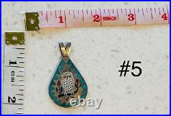 Rare NATIVE AMERICAN Signed DENNIS NANCY EDAAKIE Sterling Silver OWL Pendant