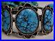 Rare-NAVAJO-Tsinijinnie-INDIAN-MOUNTAIN-Turquoise-STERLING-Signed-CUFF-01-fcdx