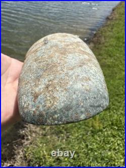 Rare Native American 3/4 Grooved Axe Head Artifact