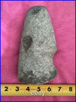 Rare Native American 3/4 Grooved Axe Head Artifact