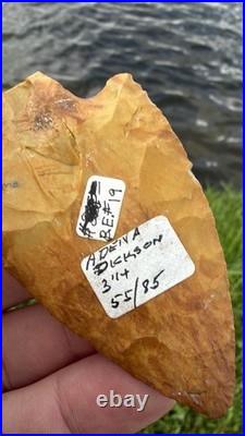 Rare Native American Adana Dickson Point Arrowhead