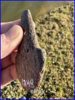 Rare Native American Anchor Pendant Spud Drilled Gorget Artifact