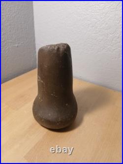 Rare Native American, Archaic Era Pestle Hard Stone Maze Smasher. 5 tall