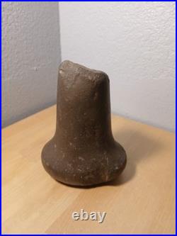 Rare Native American, Archaic Era Pestle Hard Stone Maze Smasher. 5 tall