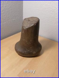 Rare Native American, Archaic Era Pestle Hard Stone Maze Smasher. 5 tall