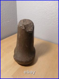 Rare Native American, Archaic Era Pestle Hard Stone Maze Smasher. 5 tall