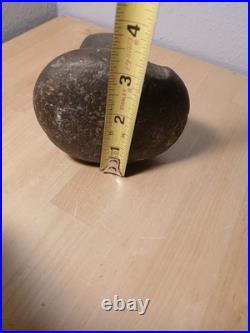 Rare Native American, Archaic Era Pestle Hard Stone Maze Smasher. 5 tall
