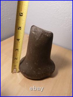 Rare Native American, Archaic Era Pestle Hard Stone Maze Smasher. 5 tall