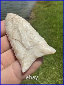 Rare Native American Arkansas Paleo Greenbrier Arrowhead Point