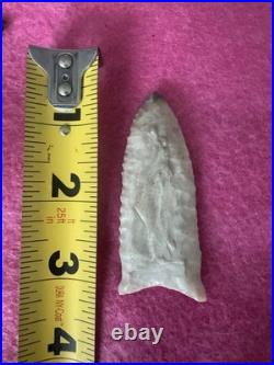 Rare Native American Arkansas Paleo Greenbrier Arrowhead Point