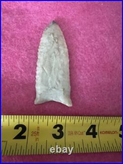 Rare Native American Arkansas Paleo Greenbrier Arrowhead Point