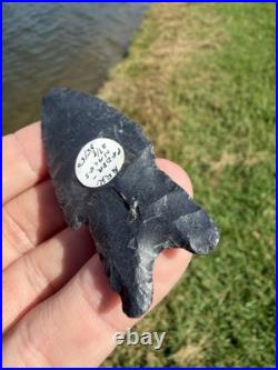 Rare Native American Arkansas Pedernales Arrowhead Point