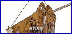 Rare! Native American Art Navajo Leather Quiver Set with Arrows by Curtis Bitsui