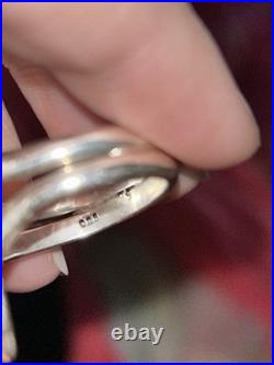 Rare Native American Art Sterling 925 Ring Navajo Or Zuni Turquoise