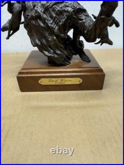 Rare Native American Bald Eagle Bronze Statue 15/15 Dark Winter Covelle Jones