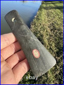 Rare Native American Banded Slate Michigan Drilled Gorget Pendant