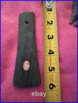 Rare Native American Banded Slate Michigan Drilled Gorget Pendant