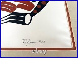 Rare Native American Barry Herem Signed & Numbered TWO FROGS Serigraph Art Print