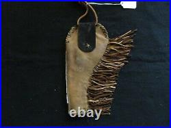 Rare Native American Beaded Leather Holster, From South Dakota, Sd-082105762