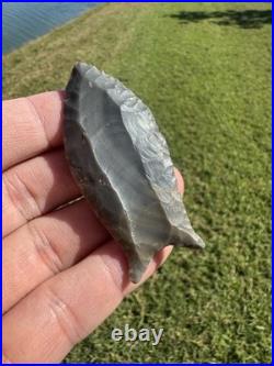 Rare Native American Beaver Lake Cumberland Fluted Arrowhead Point
