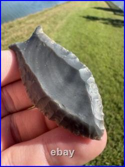 Rare Native American Beaver Lake Cumberland Fluted Arrowhead Point