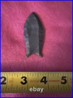 Rare Native American Beaver Lake Cumberland Fluted Arrowhead Point