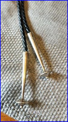 Rare Native American Bolo Tie David Yellowhorse Turquoise & Silver HORSE