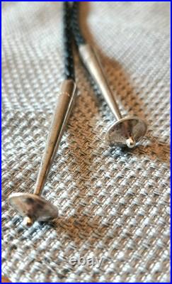 Rare Native American Bolo Tie David Yellowhorse Turquoise & Silver HORSE