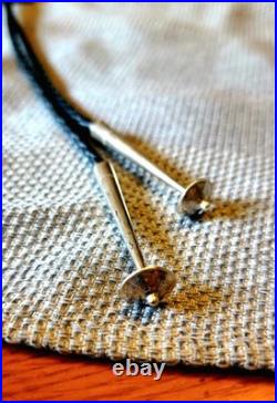 Rare Native American Bolo Tie David Yellowhorse Turquoise & Silver HORSE