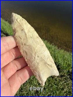Rare Native American Burlington Missouri Fluted Clovis Point Arrowhead